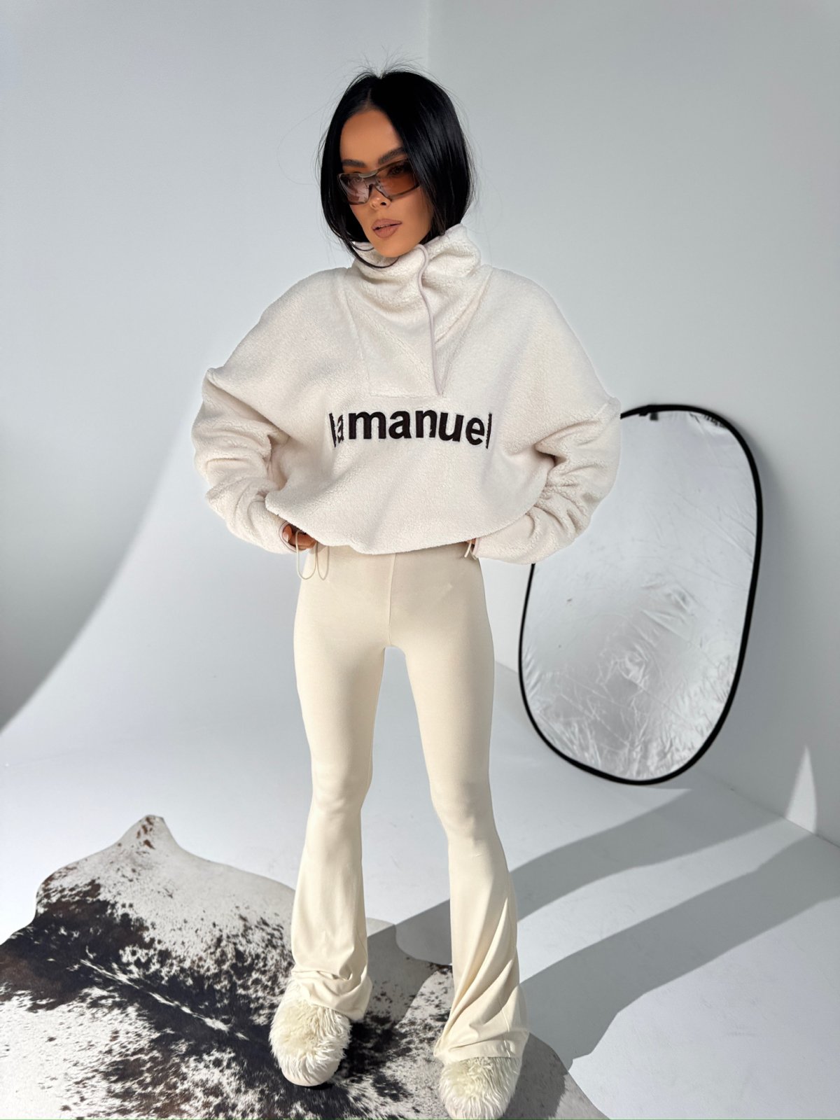 Bluza polarowa ASPEN, ecru