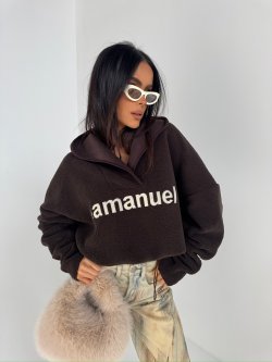 Bluza polarowa ASPEN, czekolada