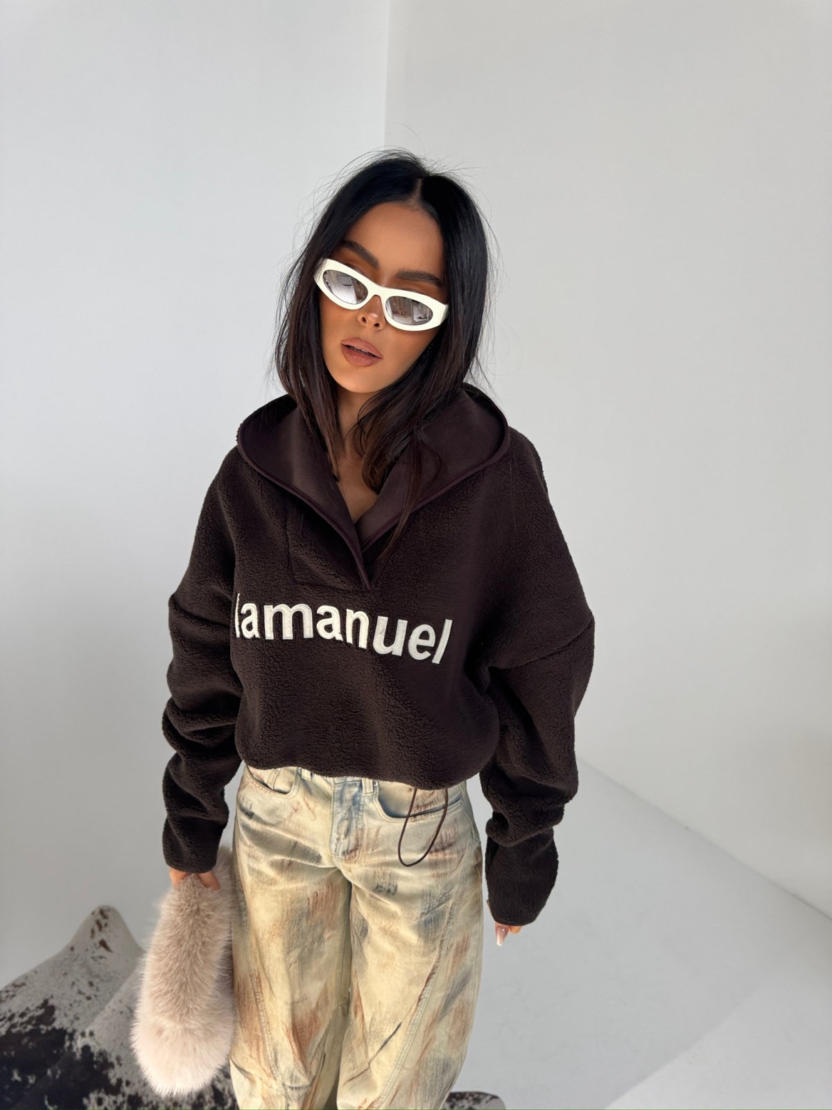 Bluza polarowa ASPEN, czekolada