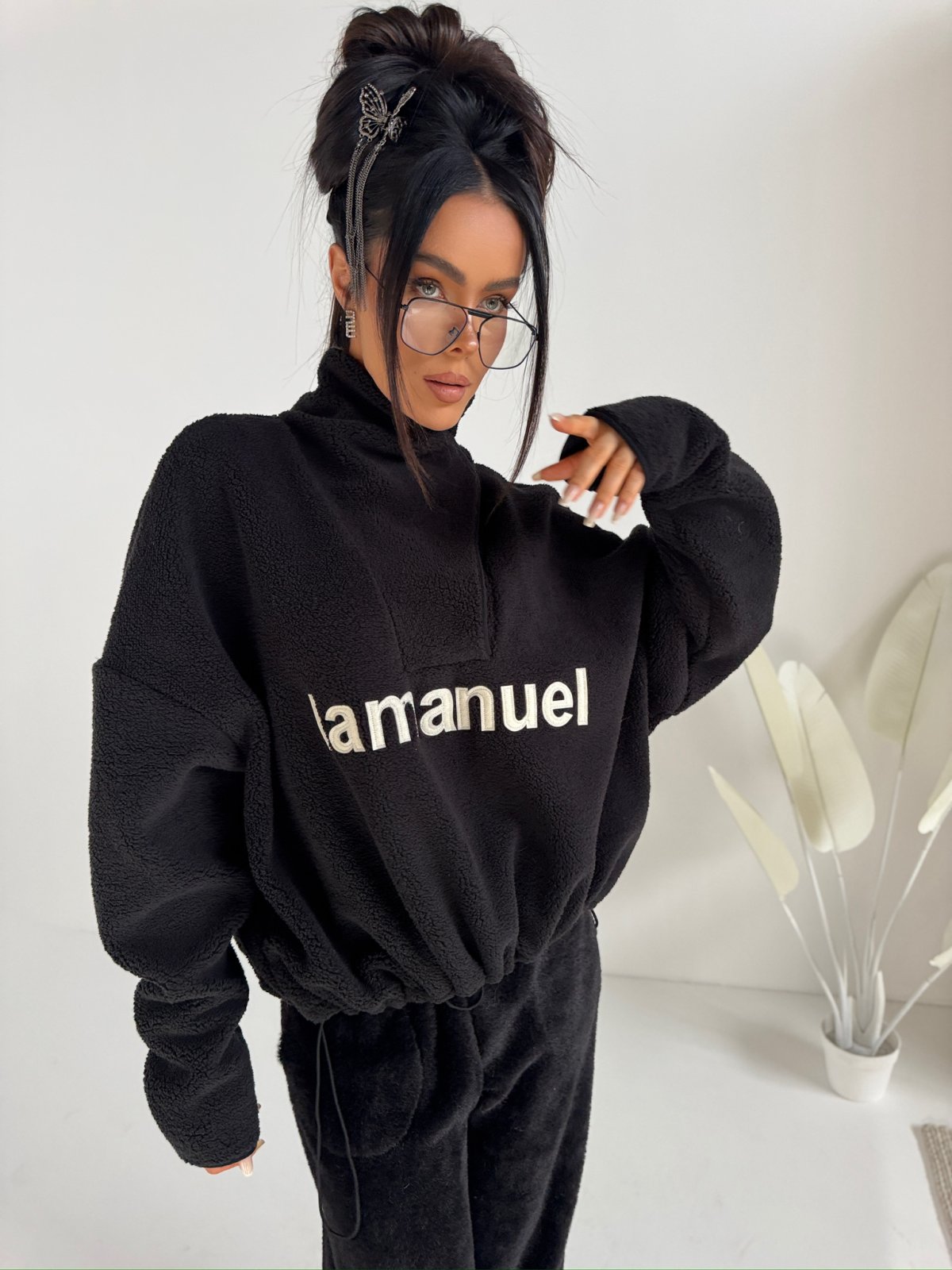 Bluza polarowa ASPEN, czarna