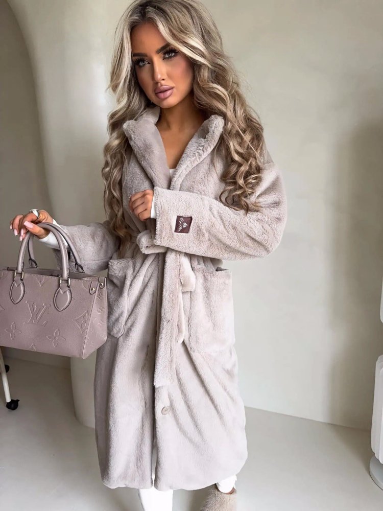 Płaszcz NOELLE, chłodny beż