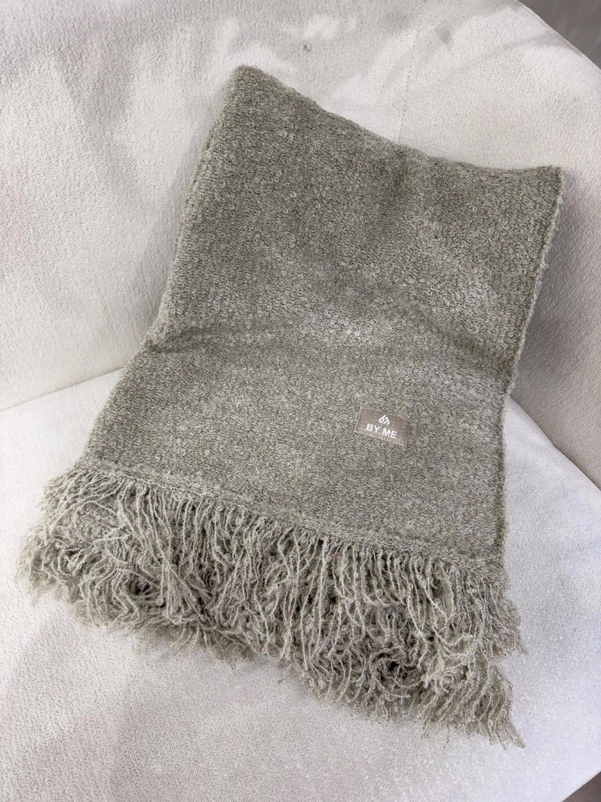 Koc z wełną BUCLA, taupe