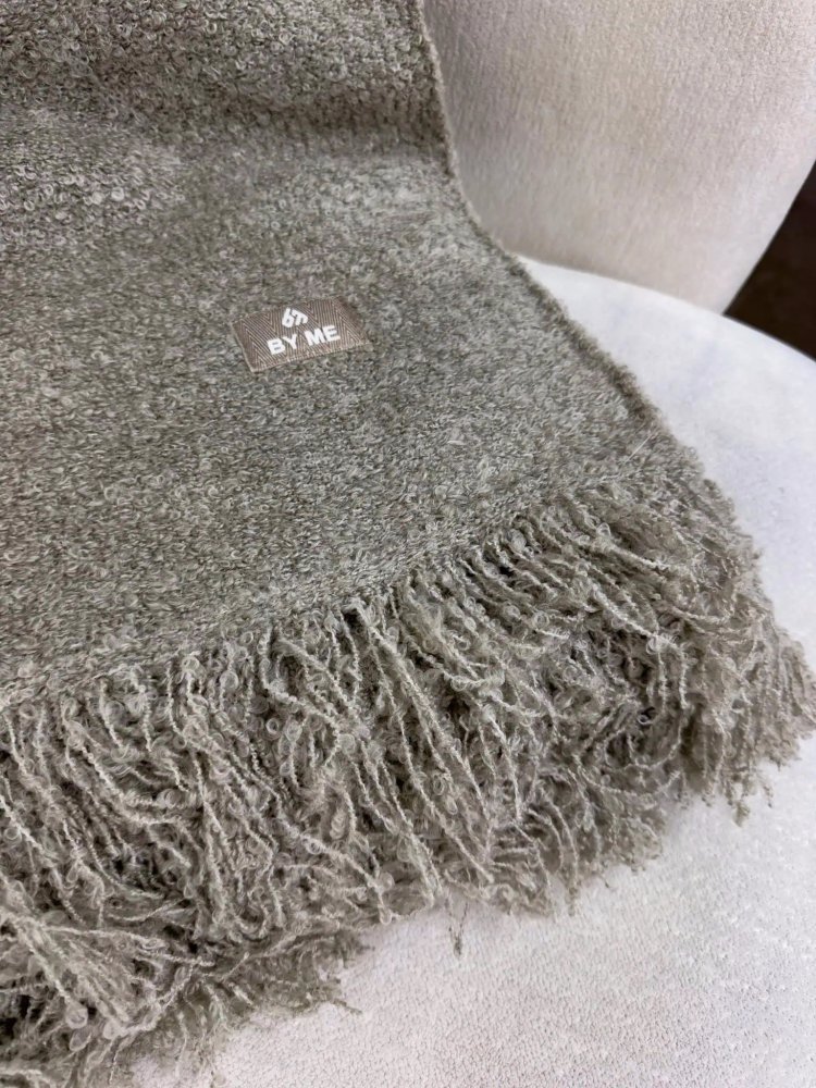 Koc z wełną BUCLA, taupe