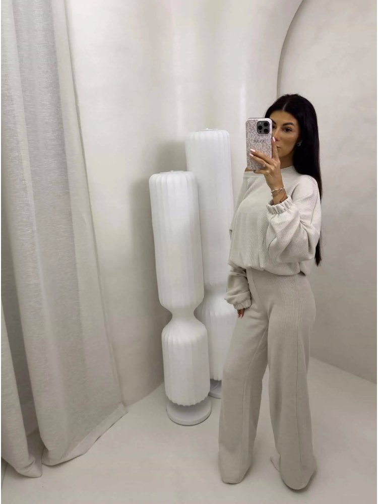 Komplet z bawełną I'M ANGEL, new/jasny beż