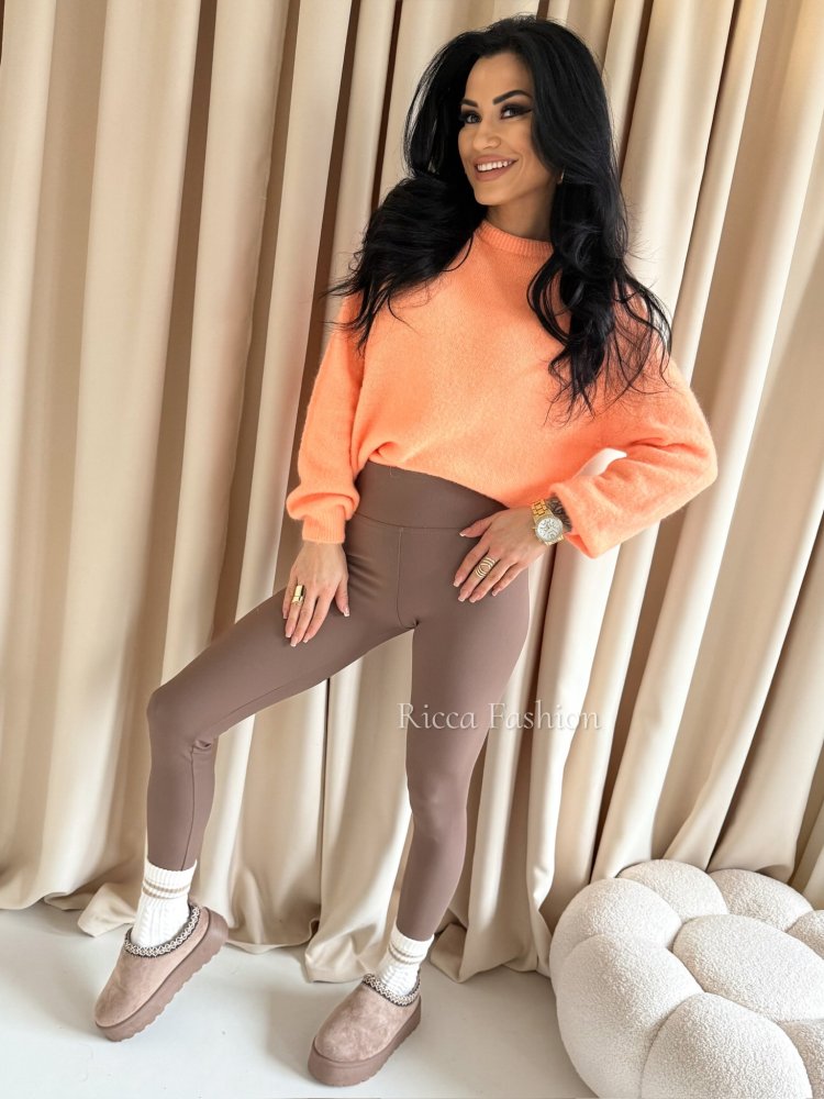 Sweter z baby alpaką CLAUDIO, peach