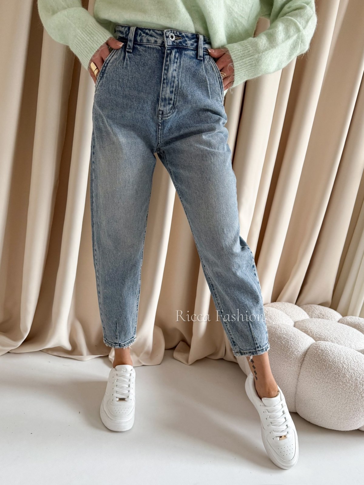 Spodnie balloon POLLE, blue