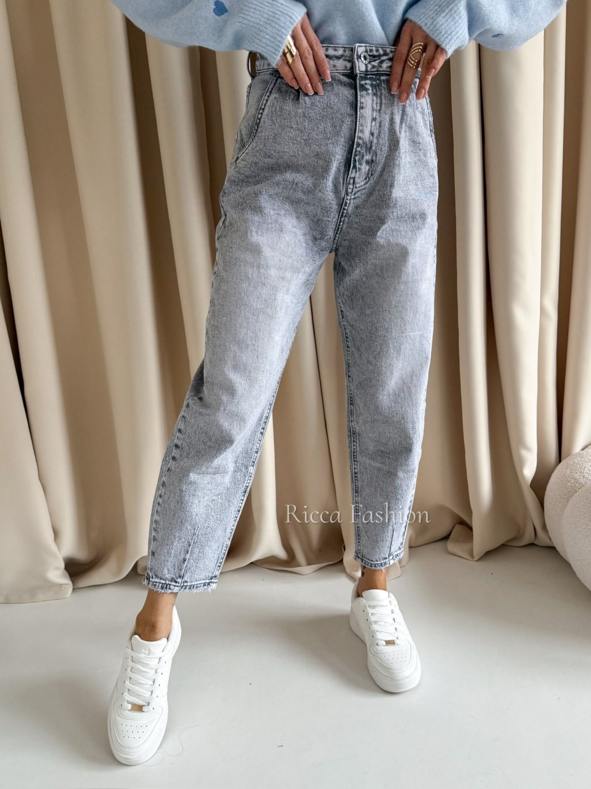 Spodnie balloon POLLE, gray