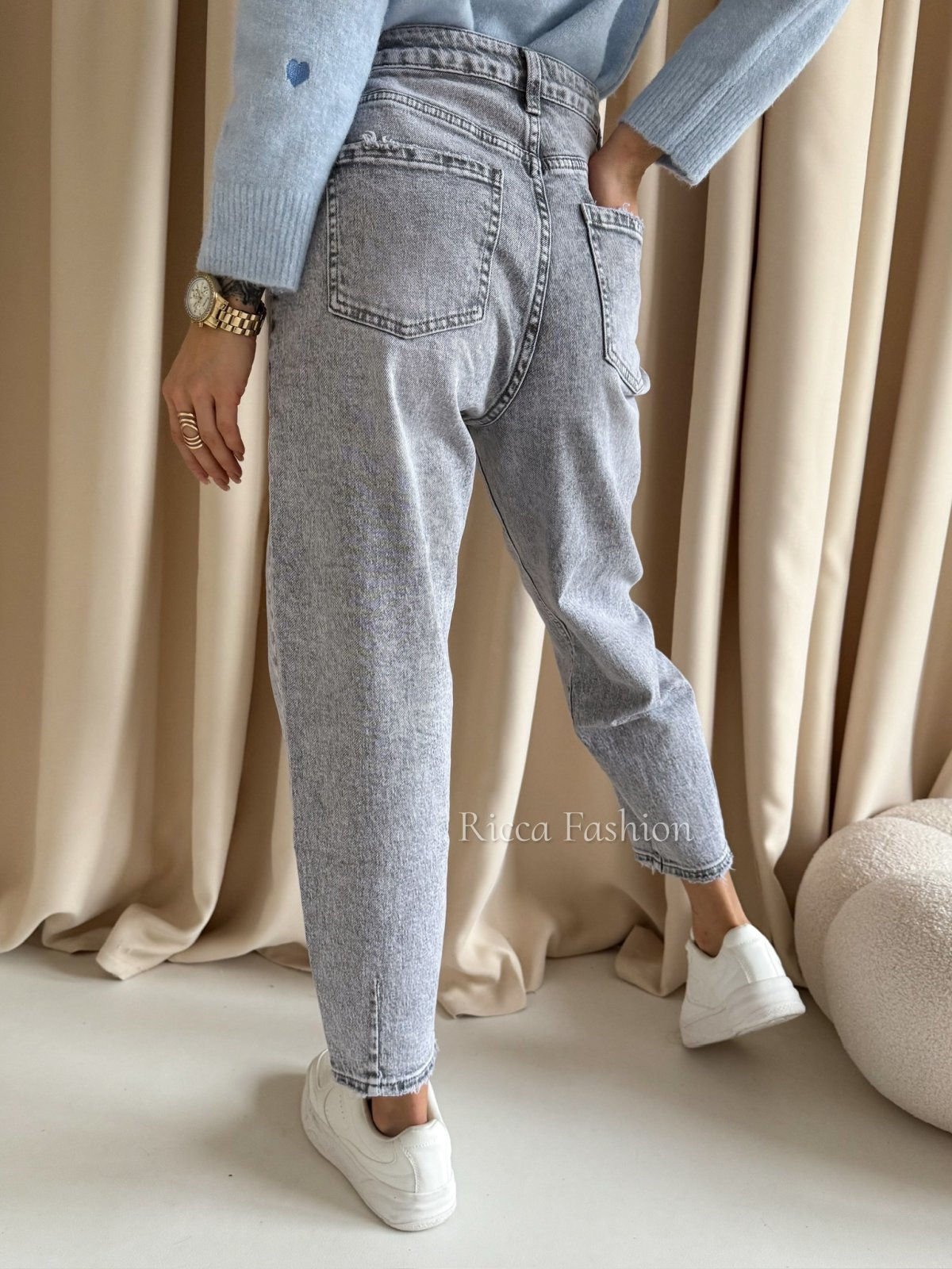 Spodnie balloon POLLE, gray