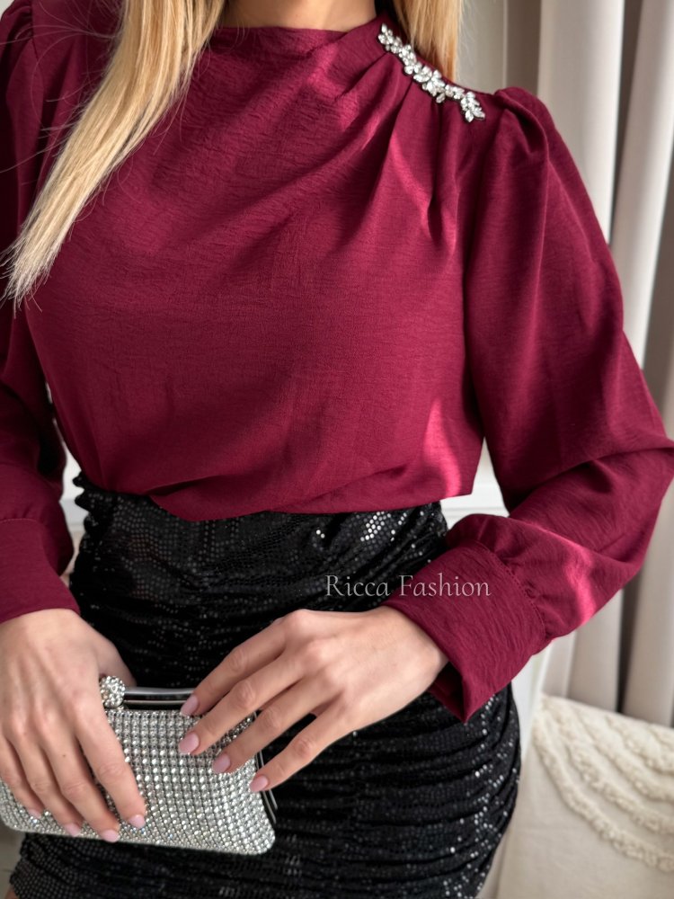 Koszula ZAYA, burgund