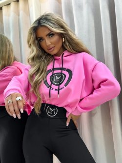 Bluza dresowa LAMONNE, barbie pink
