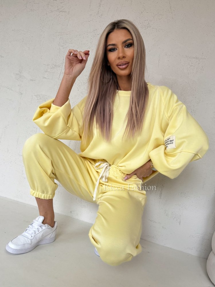 Komplet masełkowy AMORE Spring, bananowy