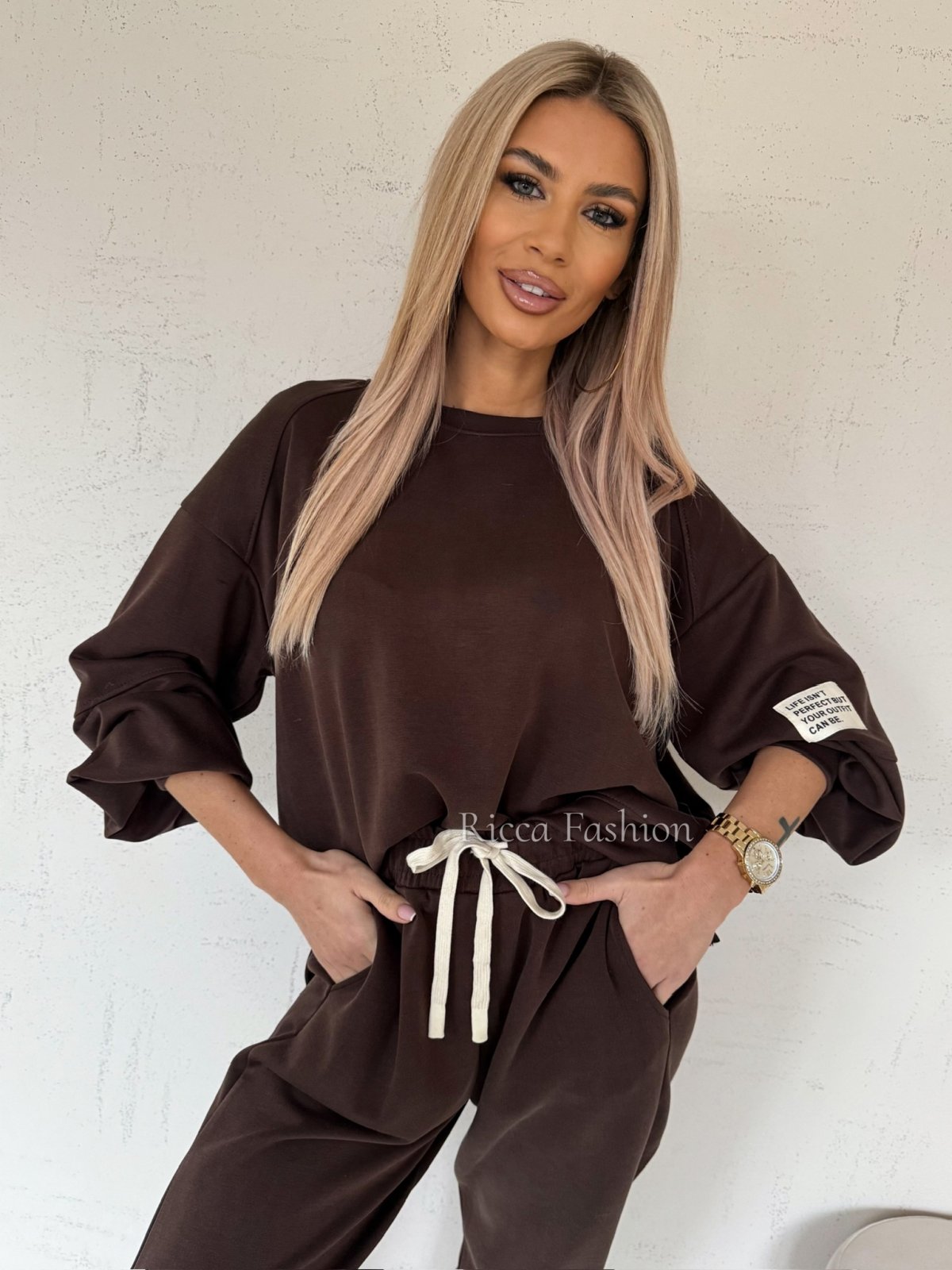 Komplet masełkowy AMORE Spring, chocolate