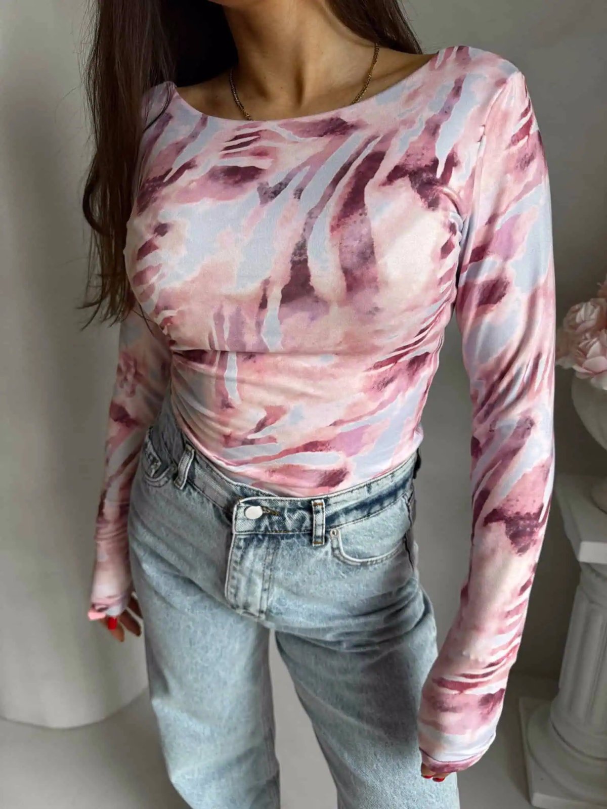 Bluzka VENEZIA print, pastel