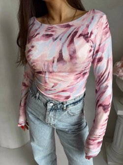 Bluzka VENEZIA print, pastel