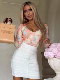 Bluzka VENEZIA print, candy