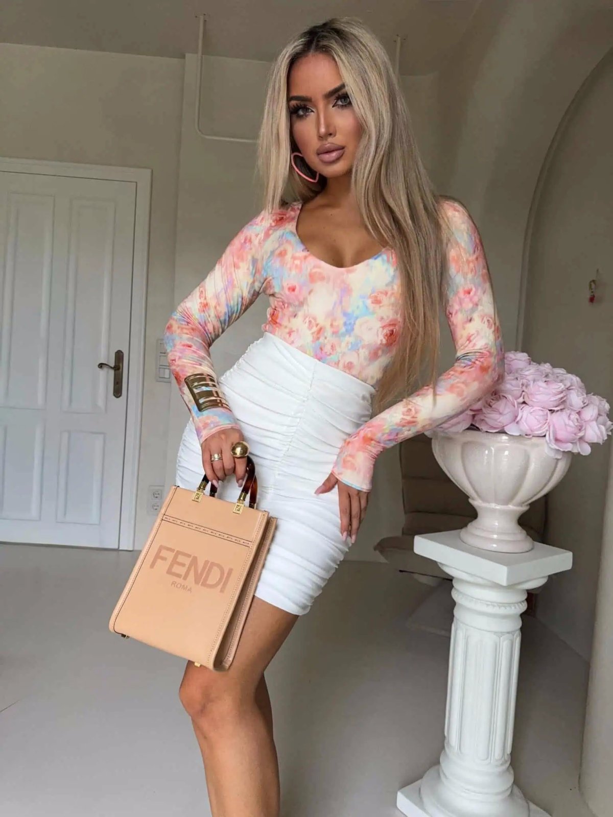 Bluzka VENEZIA print, candy