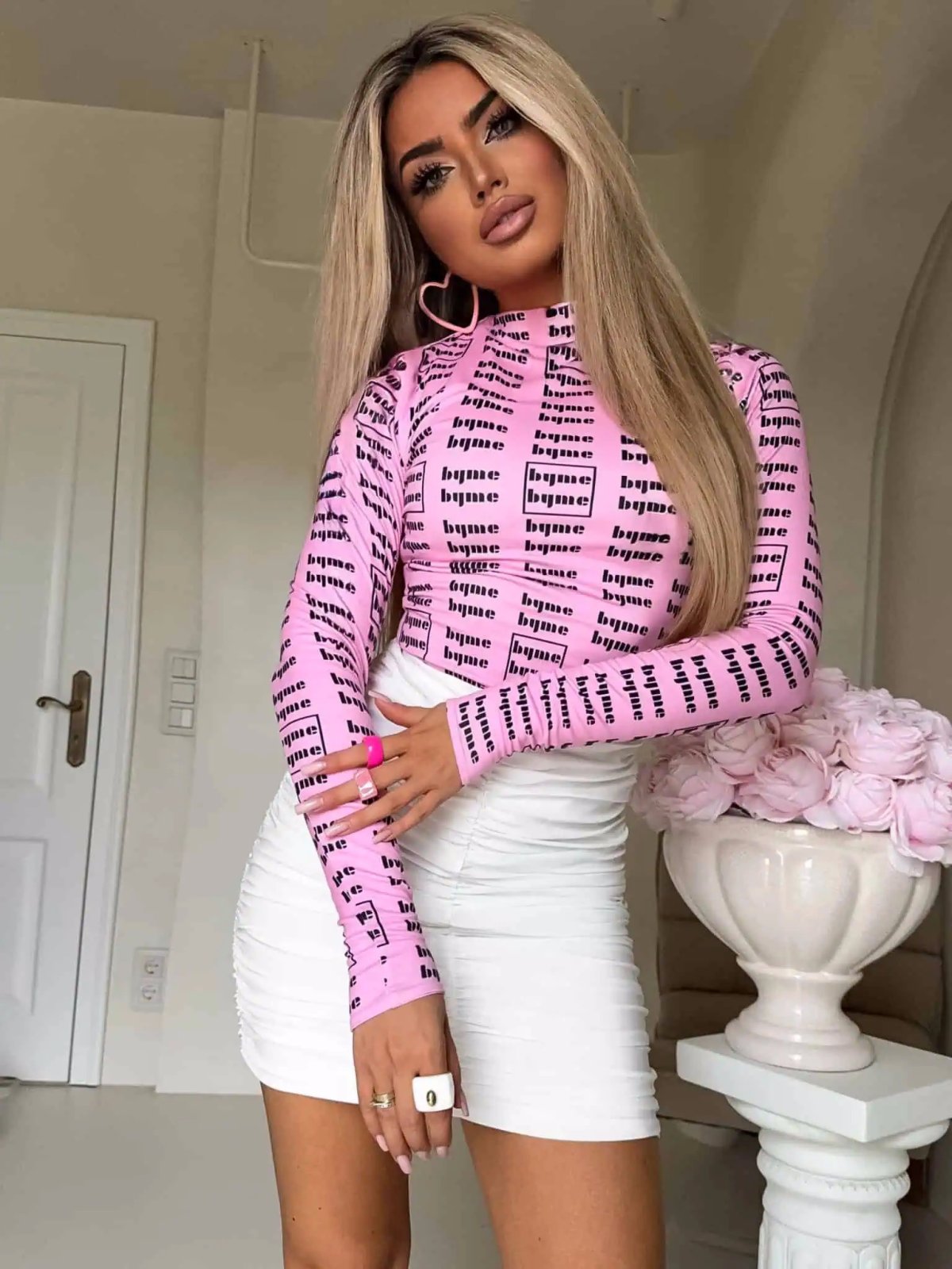 Bluzka SECOND MIU, jasny róż