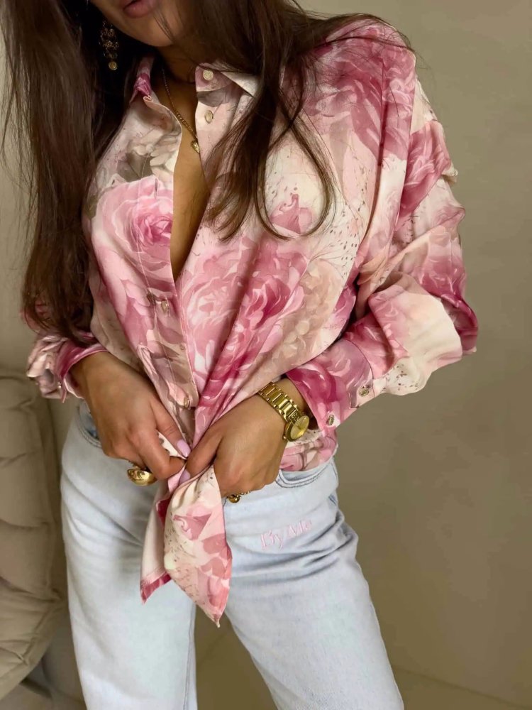 Koszula OVER SPRING, jasny róż