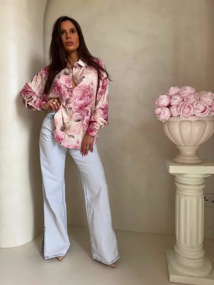 Koszula OVER SPRING, jasny róż