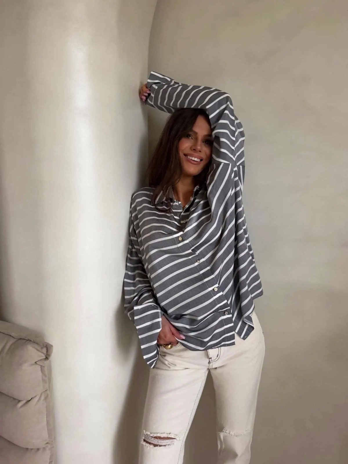 Koszula OVER SPRING, szara