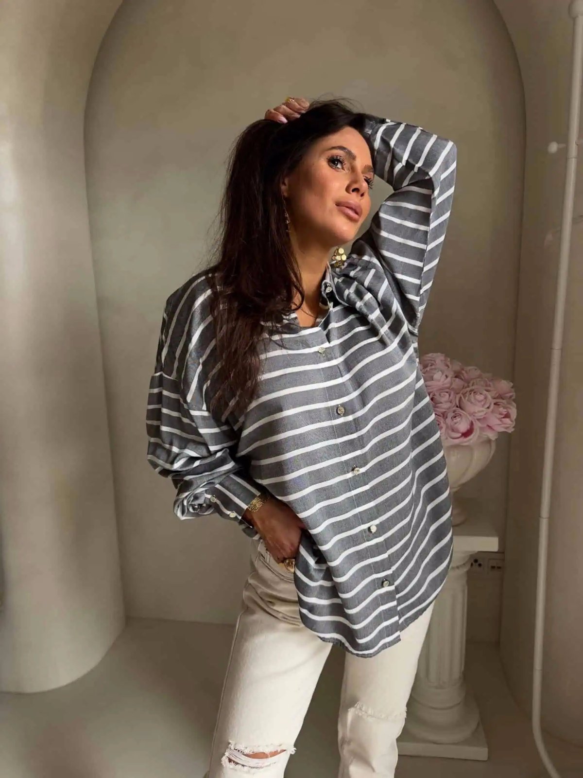 Koszula OVER SPRING, szara