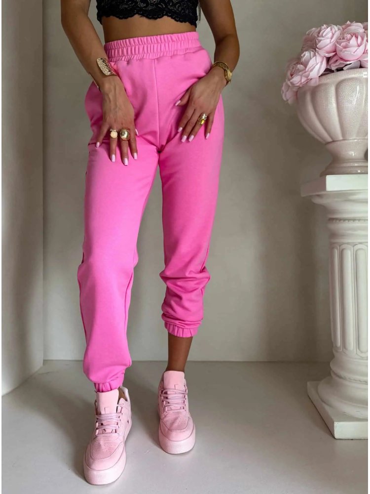 Spodnie dresowe CLASSIC, mocny róż