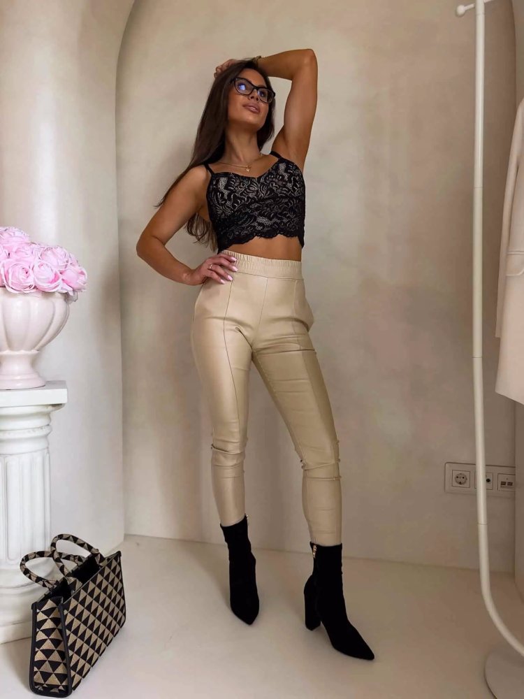 Spodnie ROYAL, złoty beż