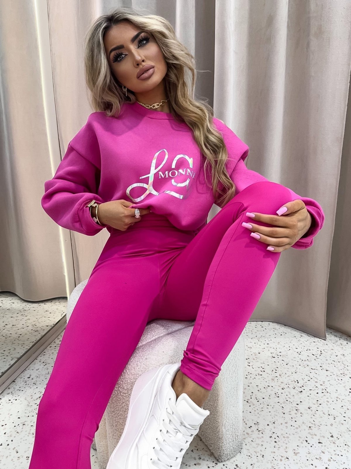 Komplet premium HOLO, fuchsia