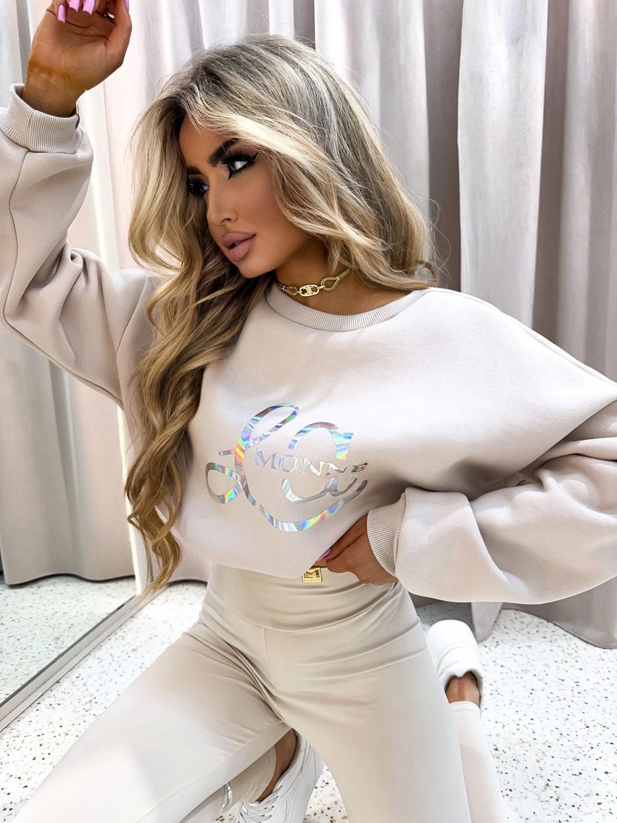 Komplet premium HOLO, nude