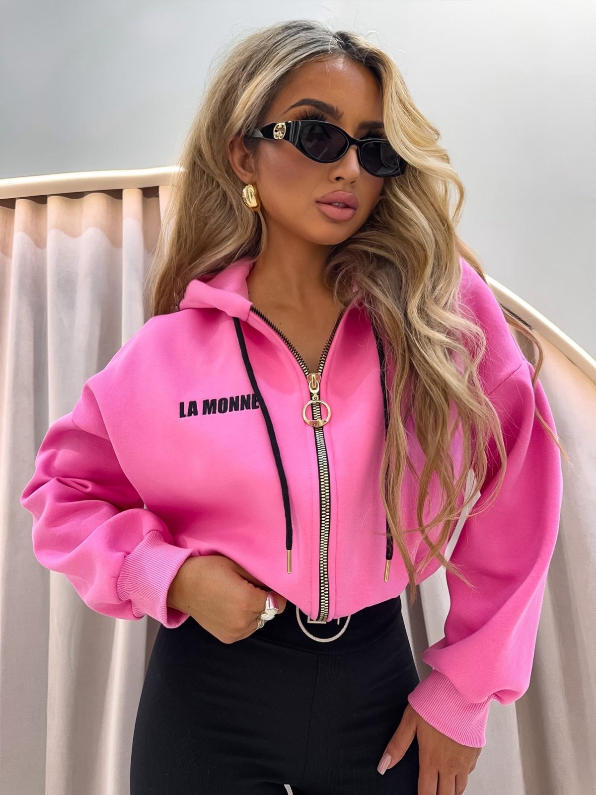 Bluza dresowa MONALISA, barbie pink