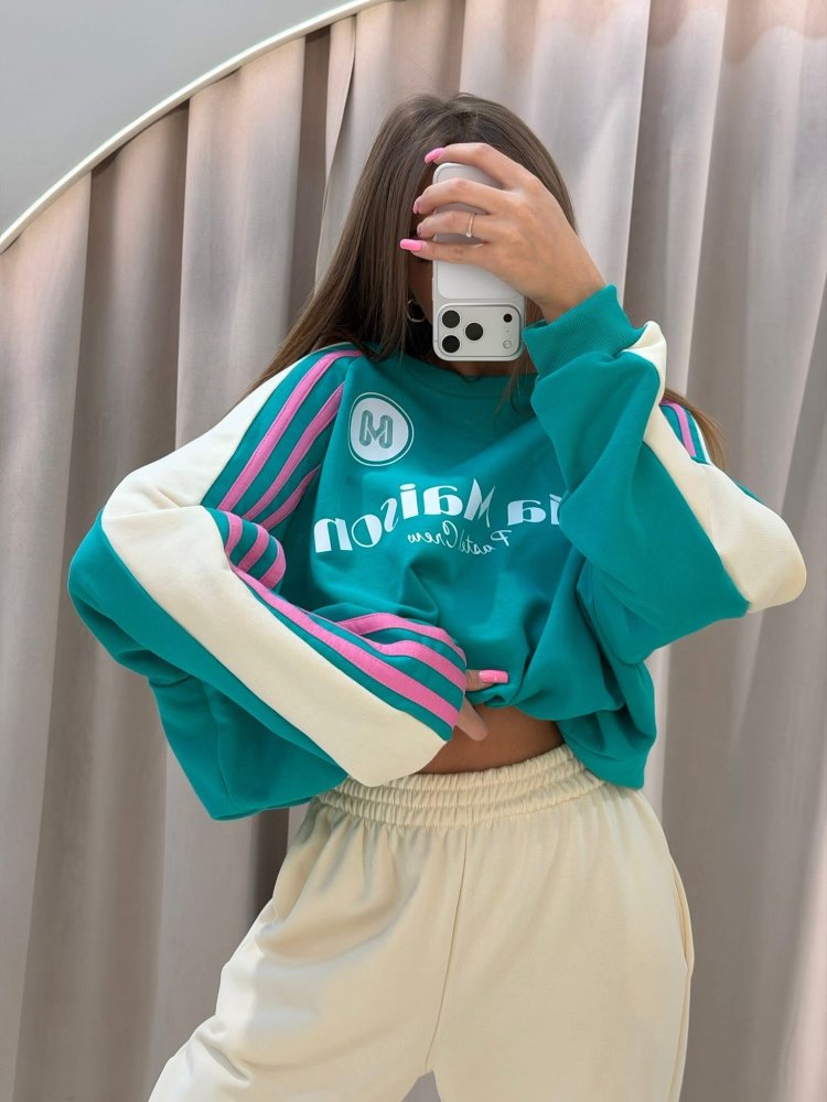 Komplet premium PASTELLO, turquoise/cream