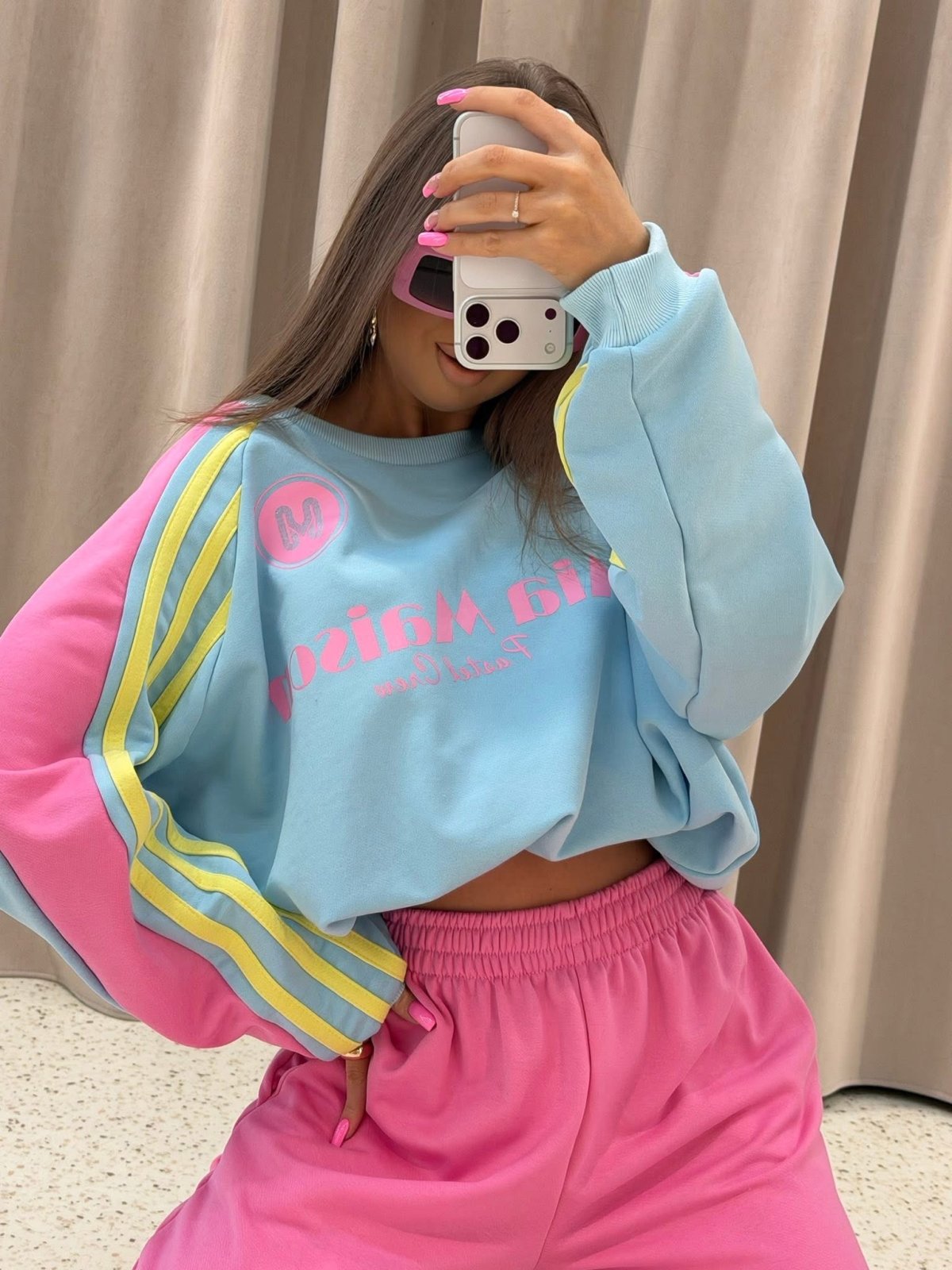 Komplet premium PASTELLO, blue/pink