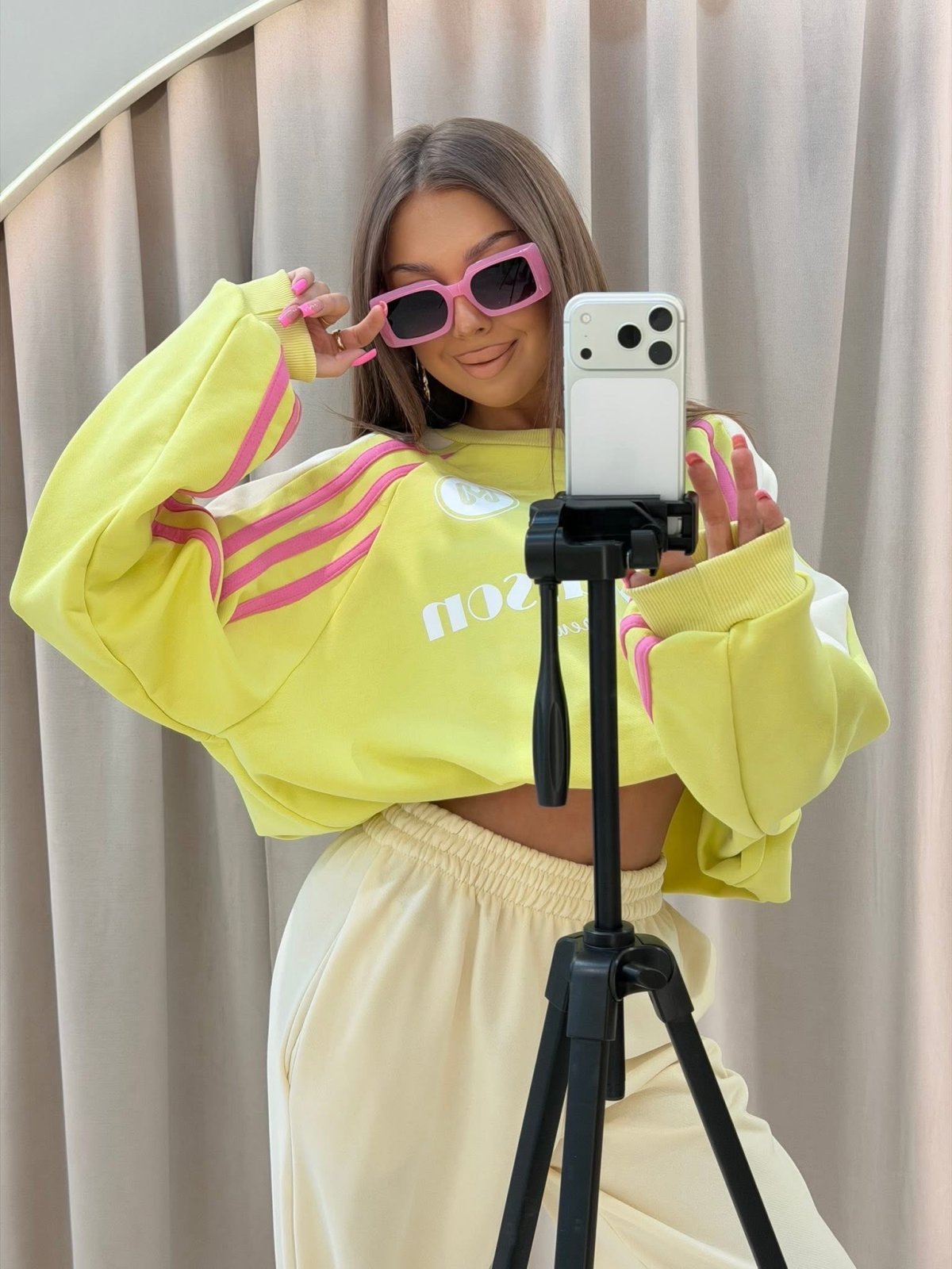 Komplet premium PASTELLO, yellow/cream