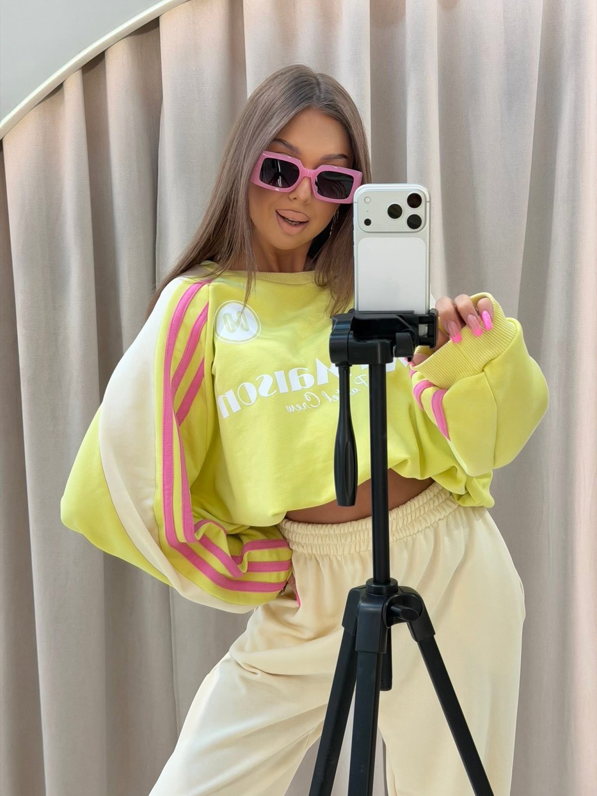 Komplet premium PASTELLO, yellow/cream