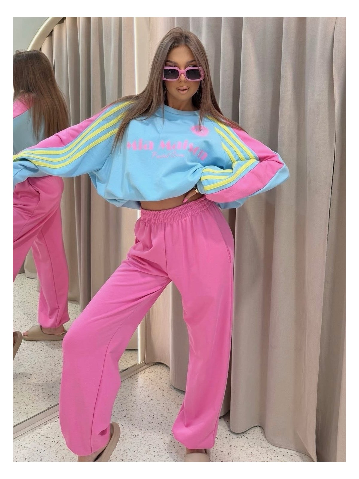 Komplet premium PASTELLO, blue/pink