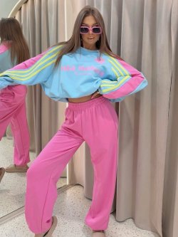 Komplet premium PASTELLO, blue/pink