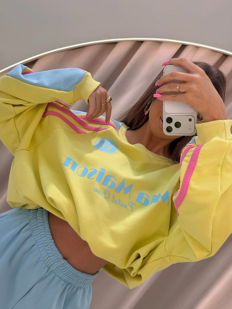 Komplet premium PASTELLO, yellow/blue