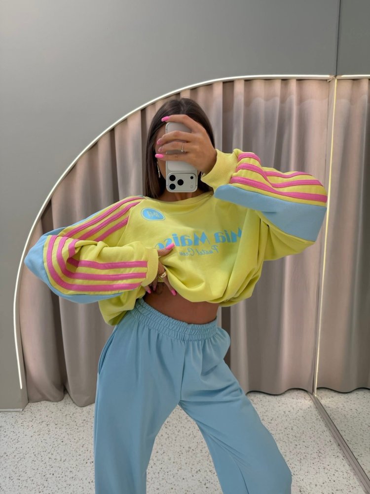 Komplet premium PASTELLO, yellow/blue