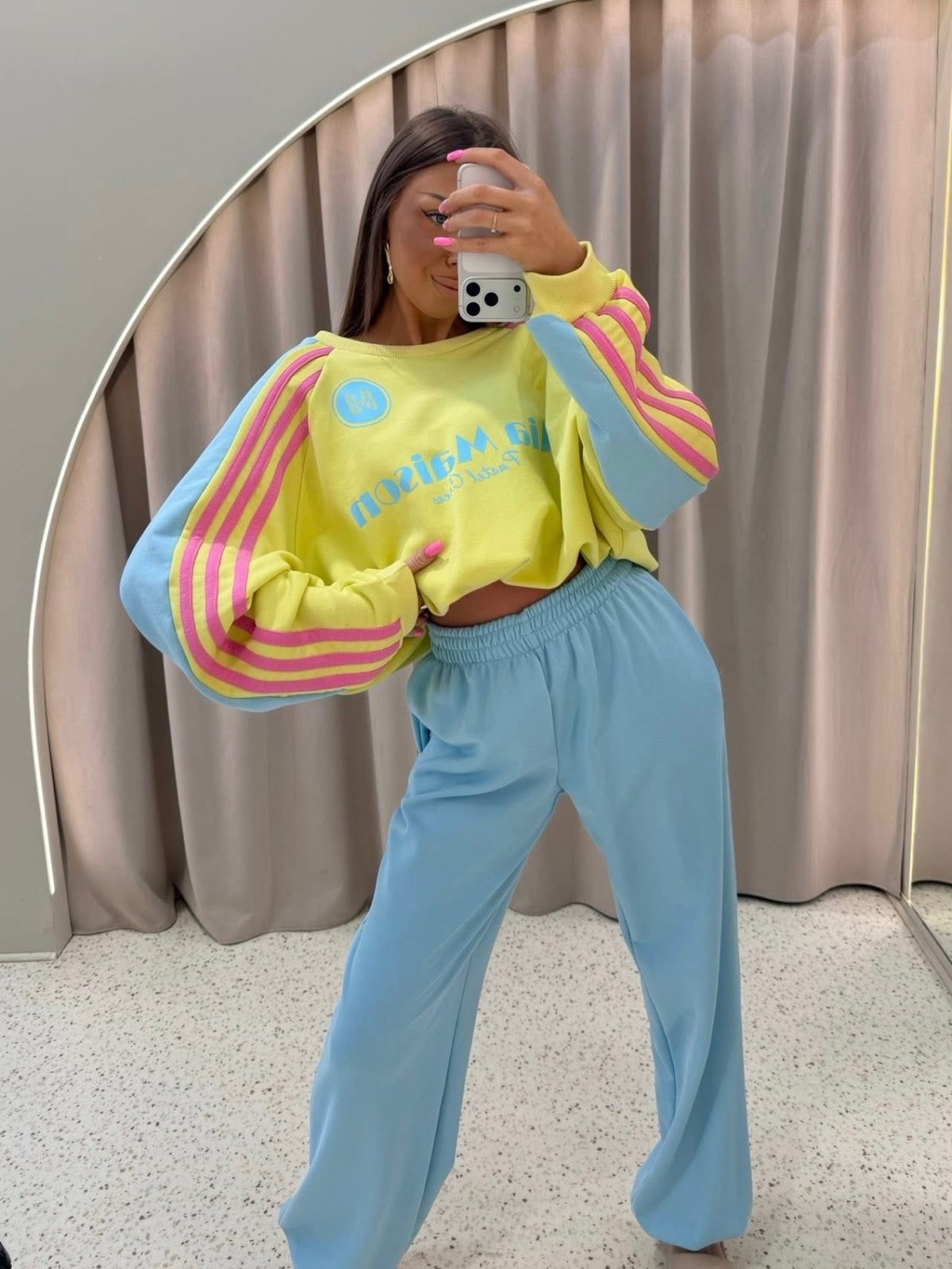 Komplet premium PASTELLO, yellow/blue