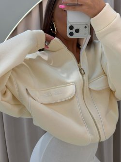 Bluza dresowa MADELYN, cream