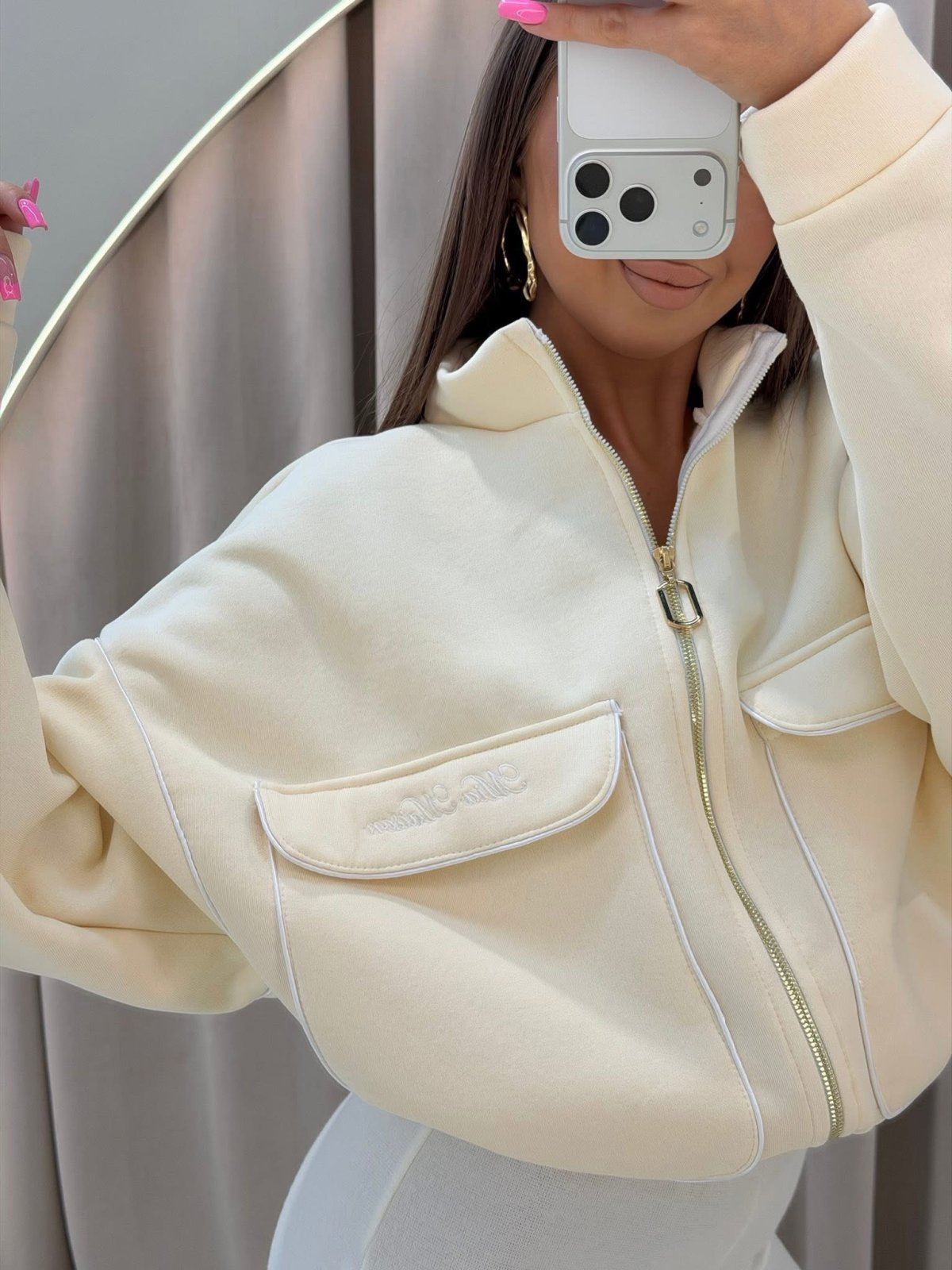 Bluza dresowa MADELYN, cream