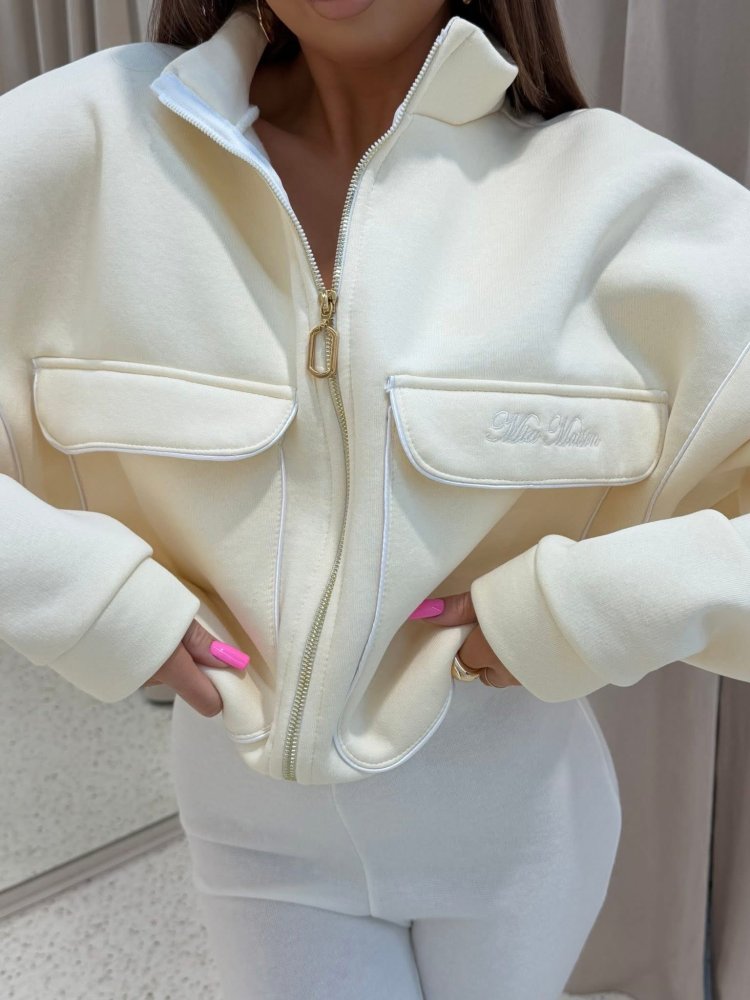 Bluza dresowa MADELYN, cream