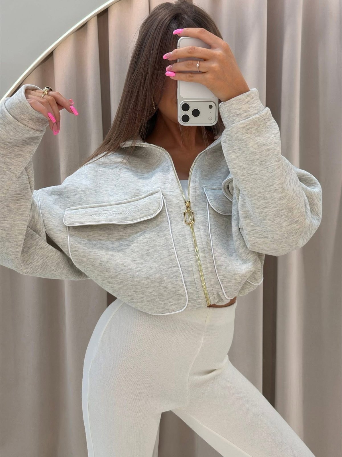 Bluza dresowa MADELYN, gray melange