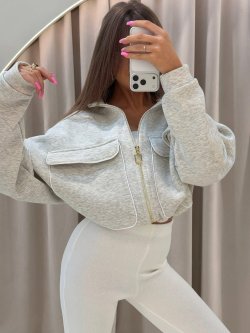 Bluza dresowa MADELYN, gray melange