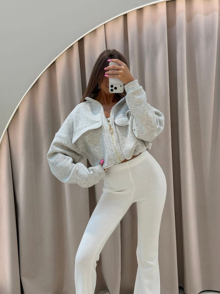 Bluza dresowa MADELYN, gray melange