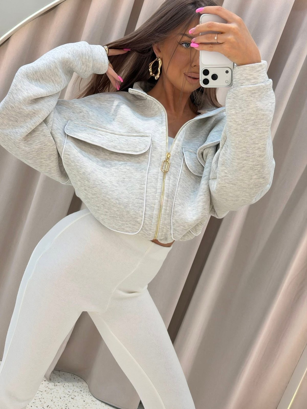 Bluza dresowa MADELYN, gray melange