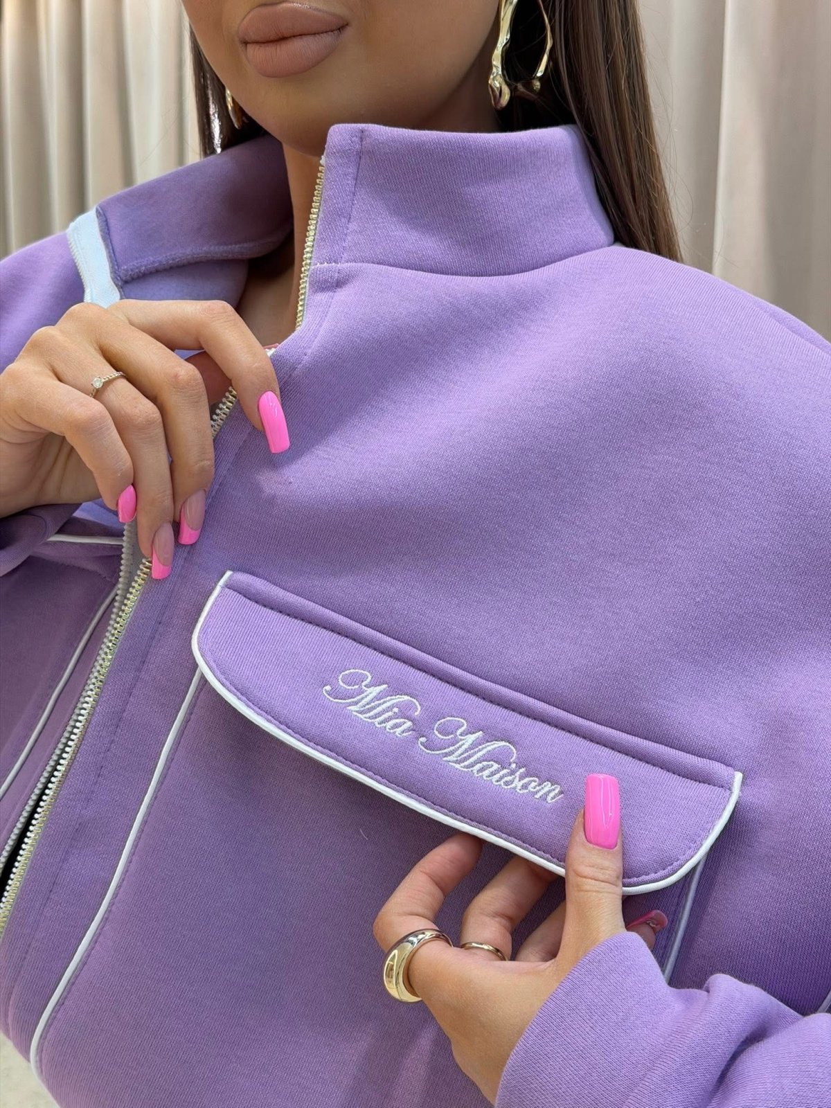 Bluza dresowa MADELYN, lila