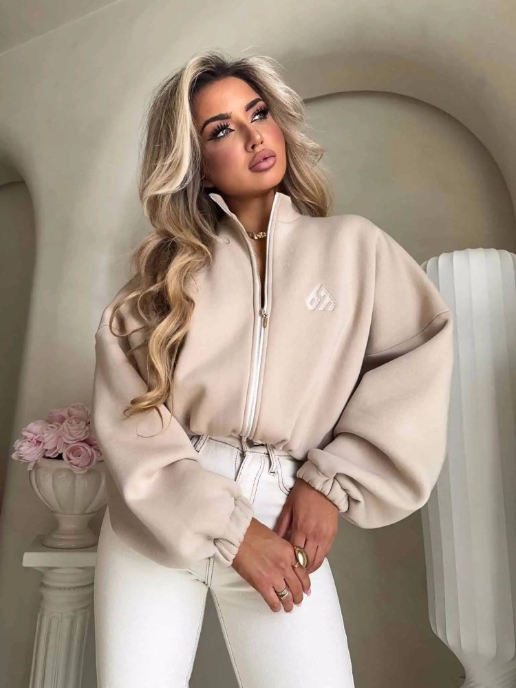 Bluza dresowa BESTIE, beż