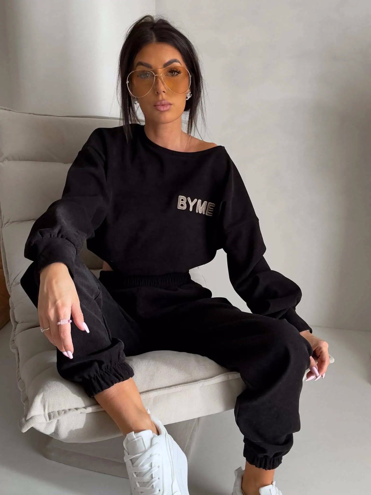 Komplet z bawełną NOIR, czarny