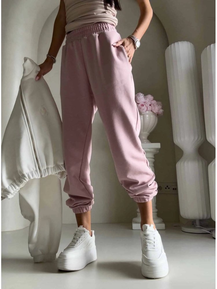 Spodnie dresowe CLASSIC, pudrowy róż